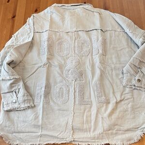 NWT! Rock & Roll Oversized Shacket XL